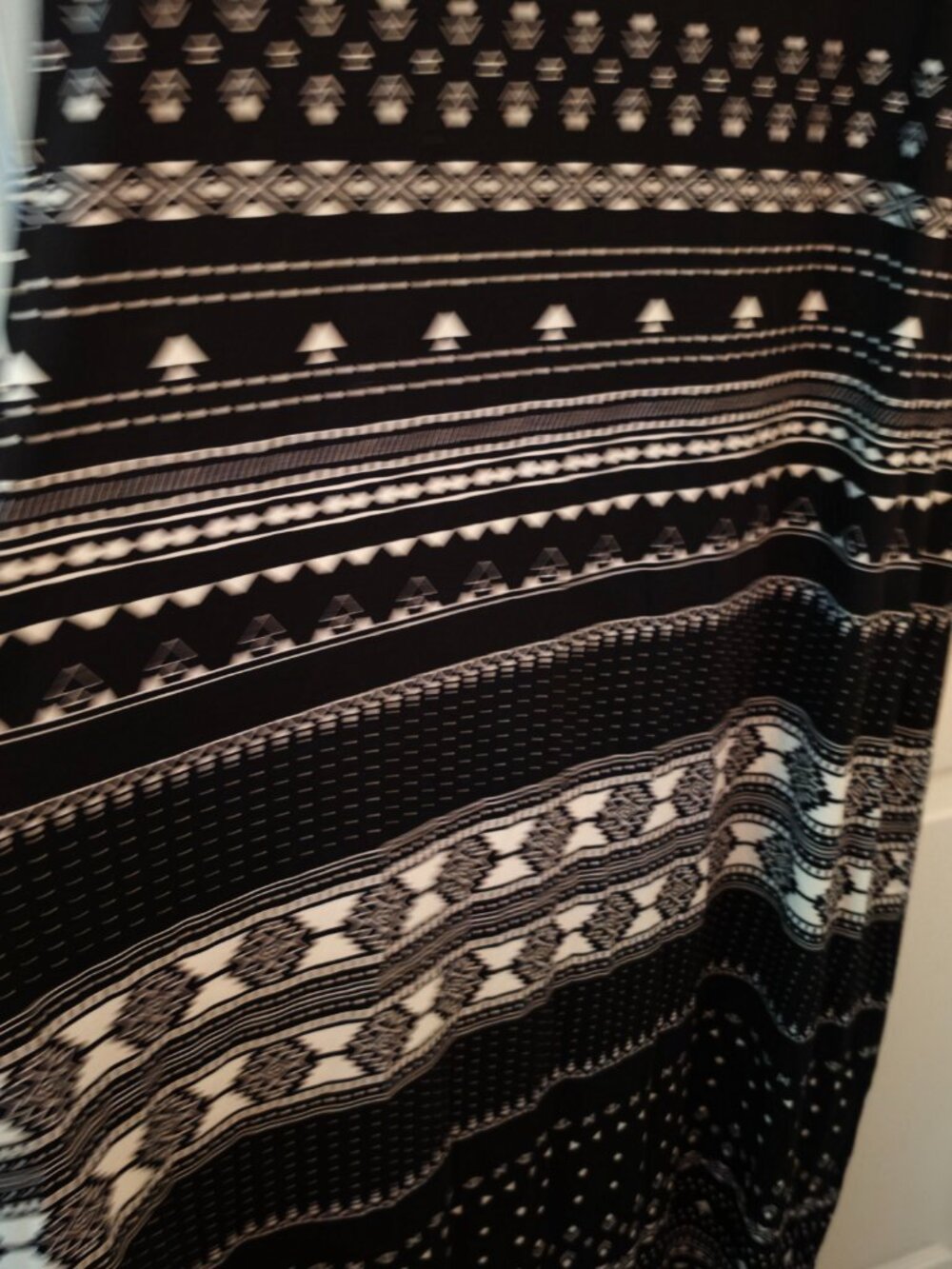Lularoe XL Black and White Maxi Dress - Picture 3 of 4